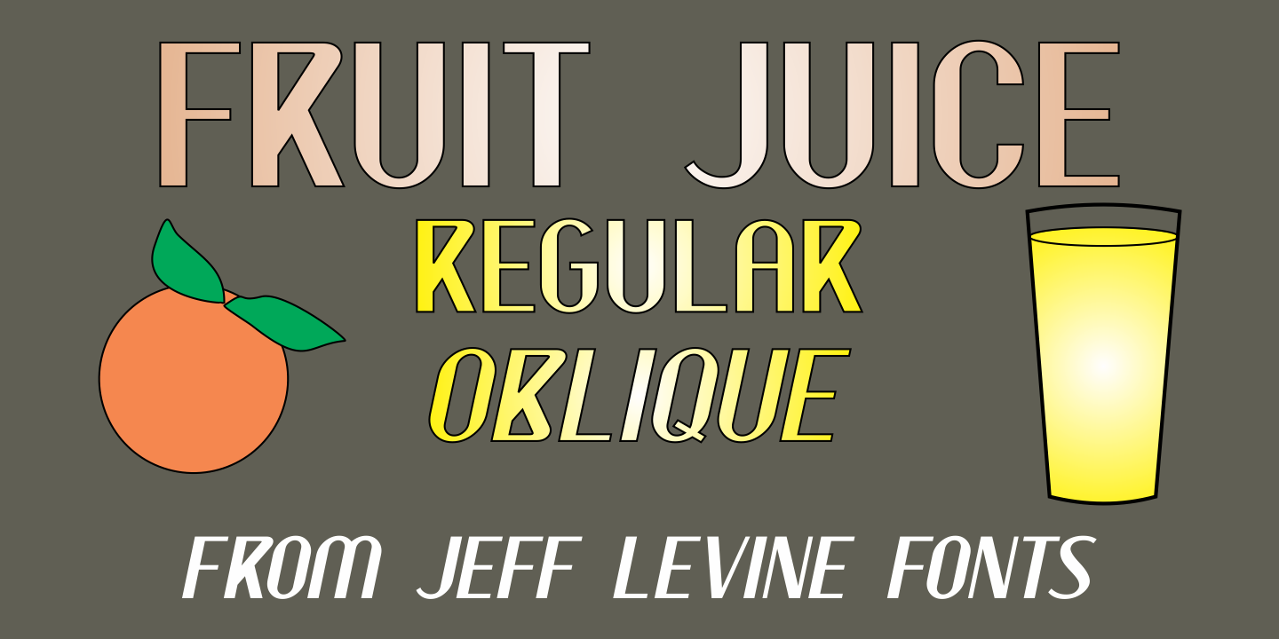 Шрифт Fruit Juice JNL